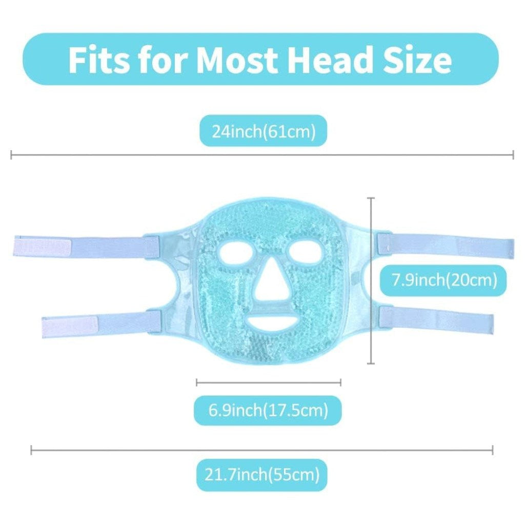Ice Gel Face Mask – Hot & Cold Reusable Cooling Face Mask