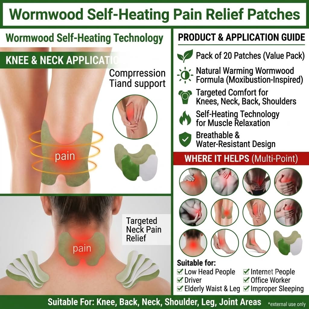 Herbal Knee Pain Relief Patches for Knee