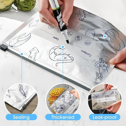 Reusable Aluminum Foil Food Storage Bags