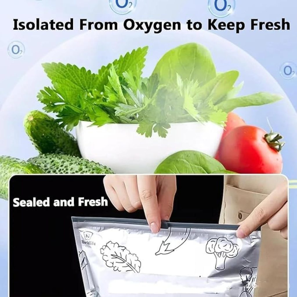 Reusable Aluminum Foil Food Storage Bags