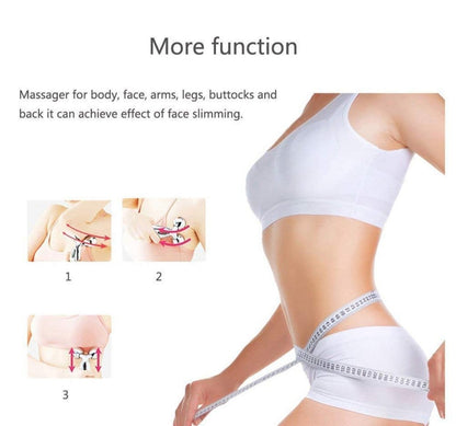 3D Manual Roller Face Body Massager Skin Lifting Wrinkle Remover Facial Massage For Relaxation and Tightening (Silver)