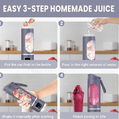 Portable Usb Juicer 10 Blade Usb-JuicerBottle Electric Usb Juice Maker Mixer Bottle Blender Grinder Mixer