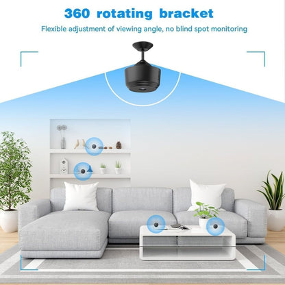 Home Security WiFi Spy Camera 360° Security Camera for Home Outdoor High HD Focus Spy Magnet Mini Spy WiFi Magnetic Live Stream Night Vision IP Wireless Camera for kids and Adults
