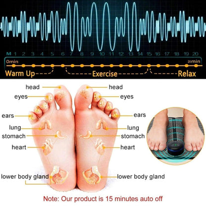 Electric Foot Massager Pad | Rechargeable Portable Foot Massage Mat with 8 Modes & 19 Intensity Levels