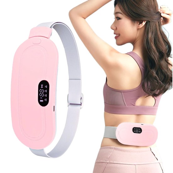 Portable Cordless Heating Pad for Menstrual Cramps Relief, New Heating Pad For Period Cramps With 33-Speed Temperature Adjustment and 4-Speed Massage Modes