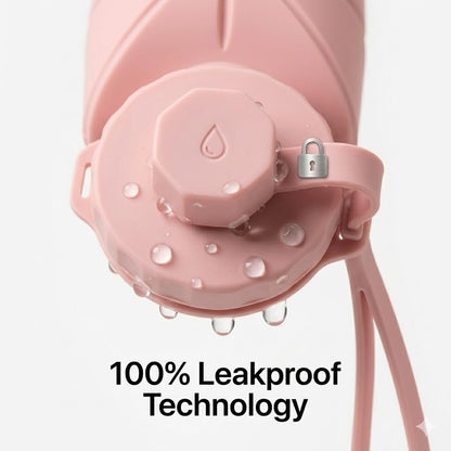 Silicone Water Bottle 600 ml | Foldable Leak Proof Travel Bottle