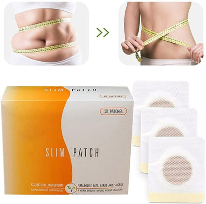 Slimming Navel Sticker Patches for Weight Management – 10 Pcs +10 pcs Extra Herbal Navel Patches, Waterproof & Sweatproof Belly Stickers for Convenient Daily Use