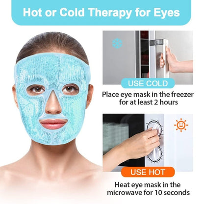 Ice Gel Face Mask – Hot & Cold Reusable Cooling Face Mask