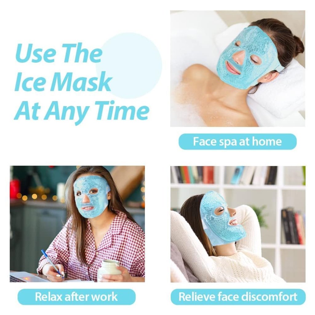 Ice Gel Face Mask – Hot & Cold Reusable Cooling Face Mask