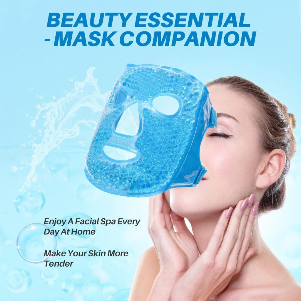 Ice Gel Face Mask – Hot & Cold Reusable Cooling Face Mask