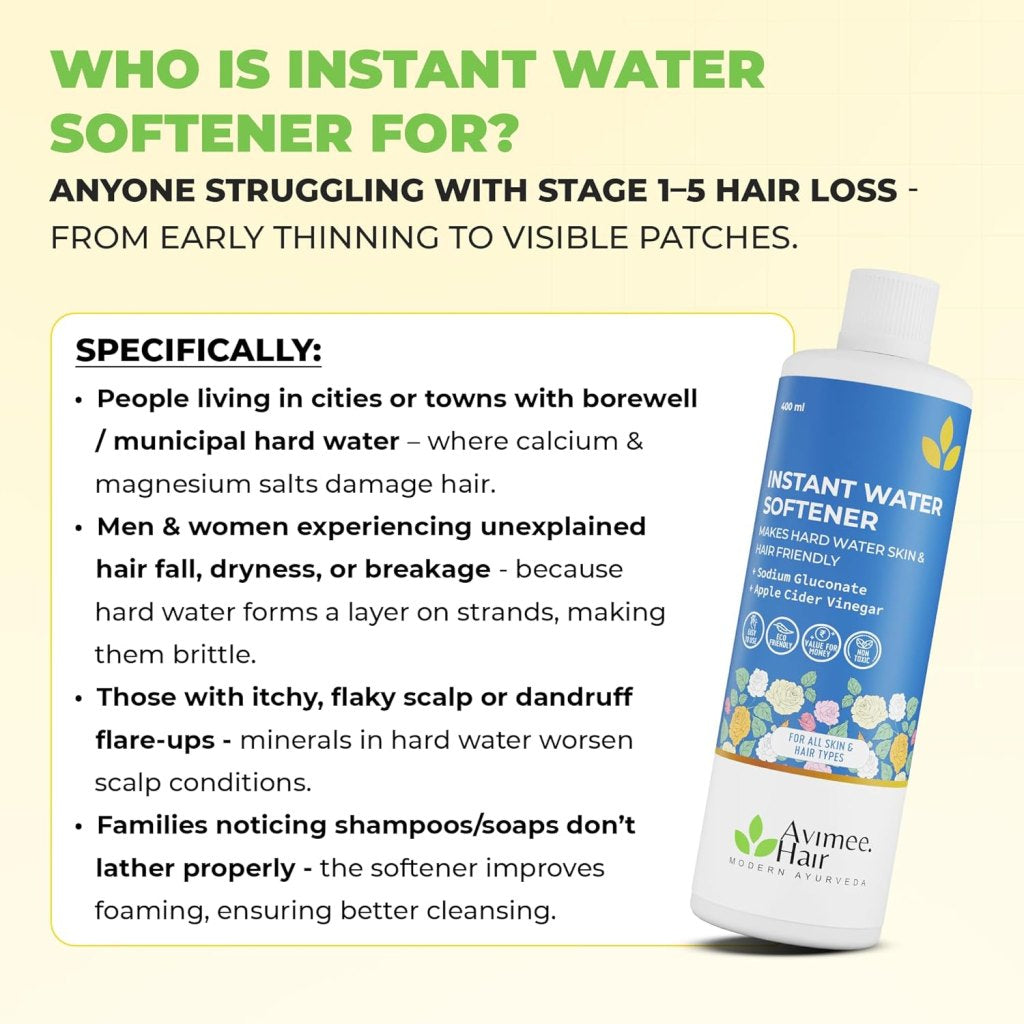 Avimee Herbal Instant Water Softener | Makes Your Water Hair & Skin Friendly | Reduces Hair Fall & Skin Itching
