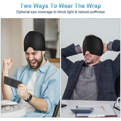 Migraine Ice Head Wrap Relief Cap – Hot & Cold Therapy Headache Hat