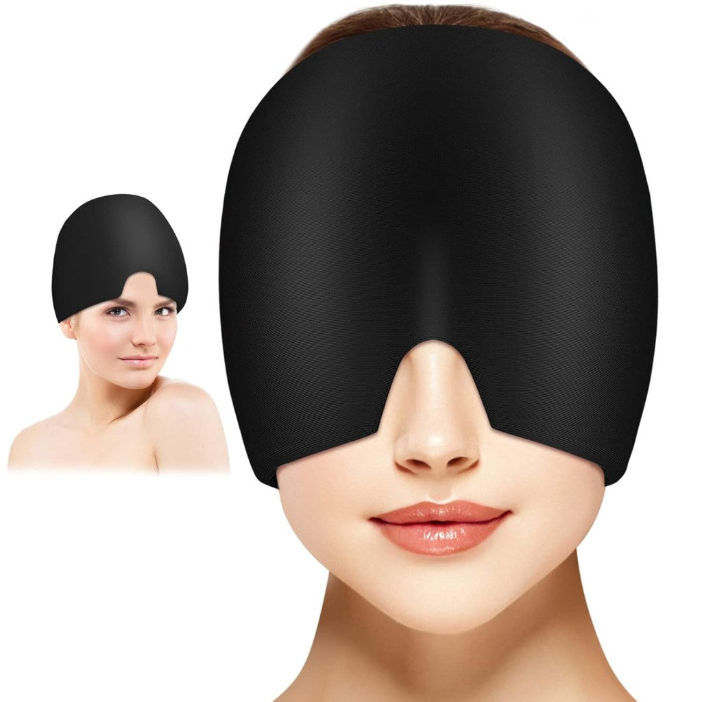 Migraine Ice Head Wrap Relief Cap – Hot & Cold Therapy Headache Hat