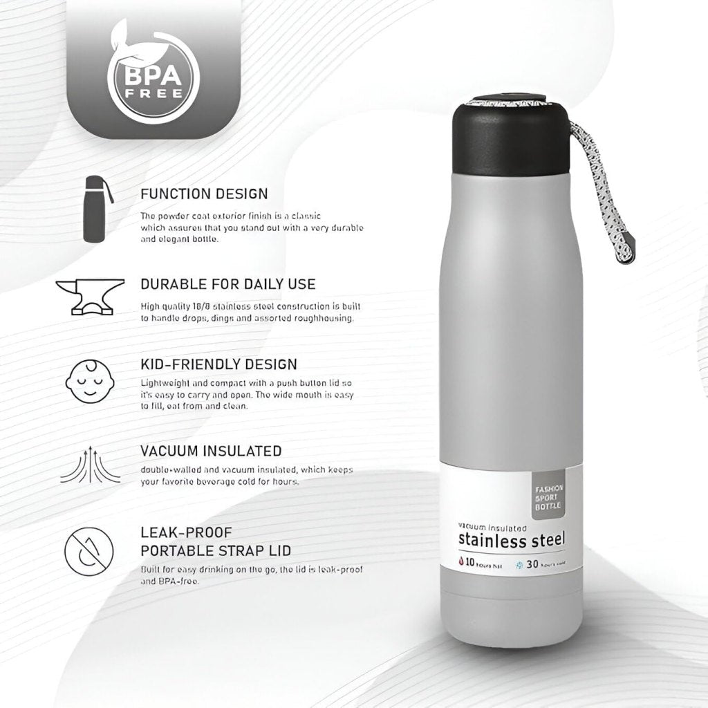 500ml Stainless Steel Vacuum Insulated Water Bottle