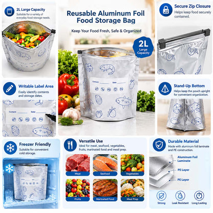 Aluminum Foil Sealable Storage Bags