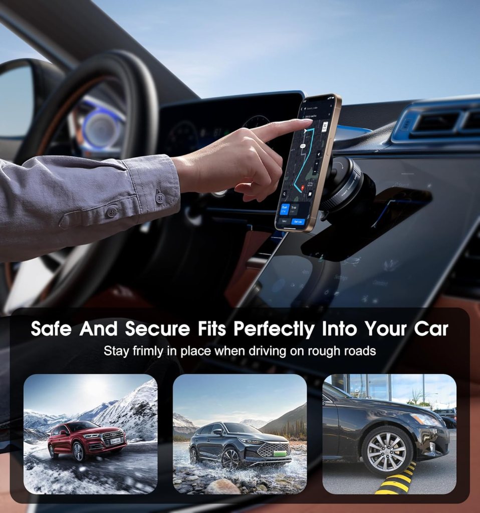 360° Magnetic Vacuum Car Phone Holder