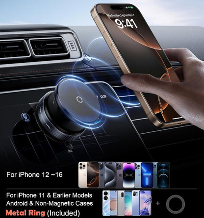 360° Magnetic Vacuum Car Phone Holder