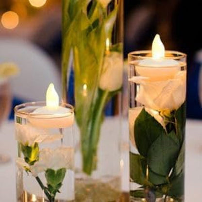 Water Sensor Artificial Floating Light Diya Water Activated Tea Lights, Waterproof Flameless Tea Lights, athtub Wedding Decoration (12 pcs)