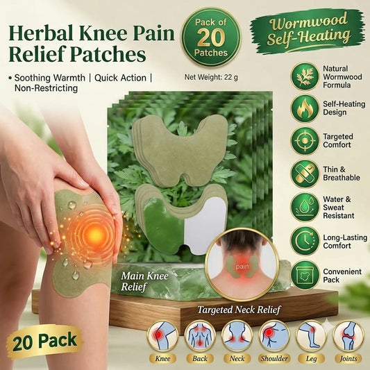 Herbal Knee Pain Relief Patches for Knee, Back, Neck & amp; Shoulder Pain Relief Patches Pack of 30